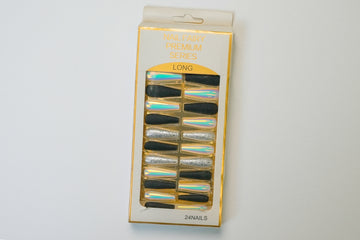 Midnight Hologlow Nails