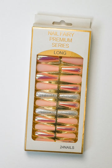 Peach Glow Dreams Nails