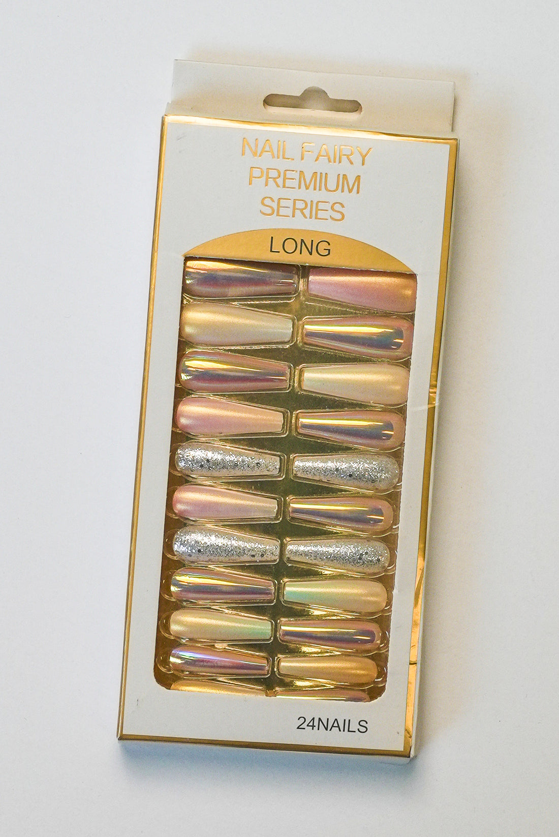 Champagne Glow Nails