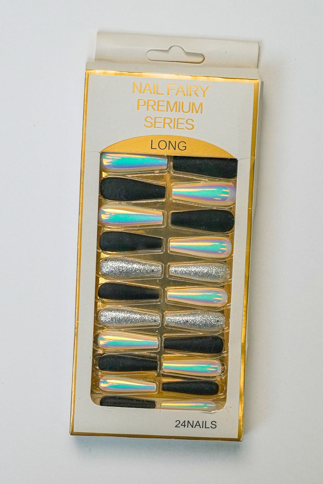 Midnight Hologlow Nails