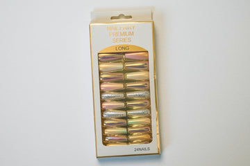 Champagne Glow Nails