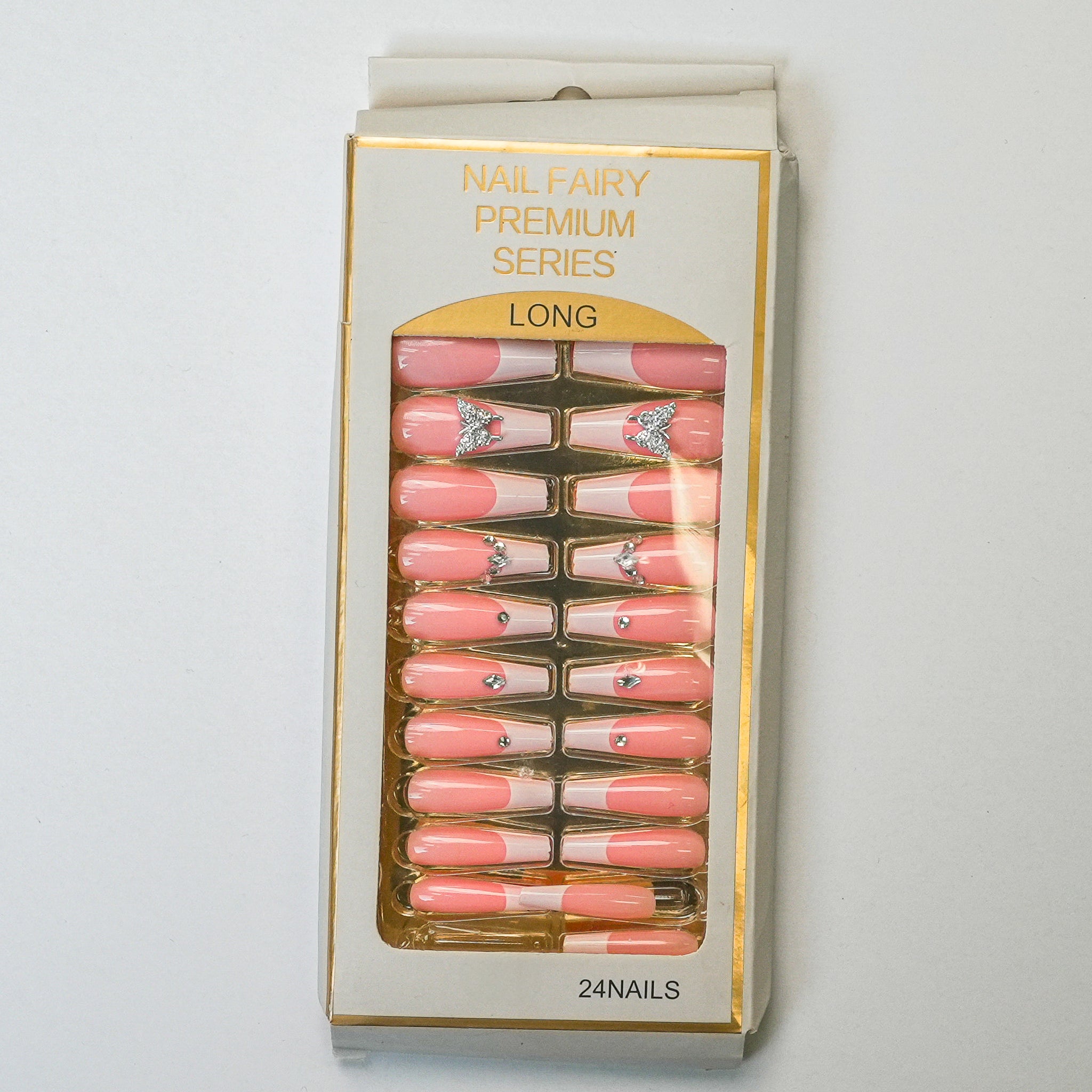 Blush Butterfly Nails