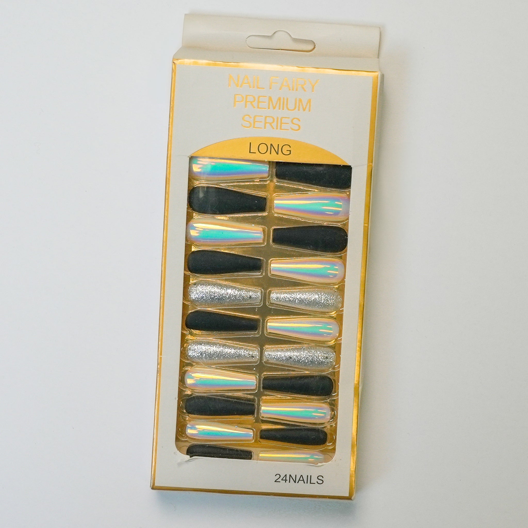 Midnight Hologlow Nails