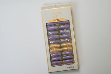 Royal Amethyst Glow Nails