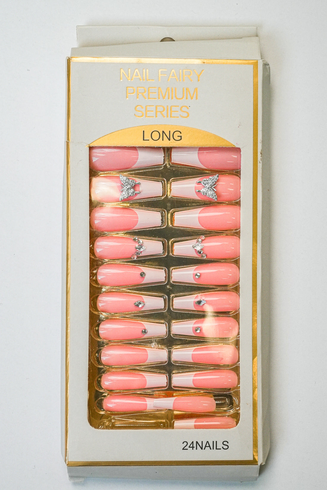 Blush Butterfly Nails