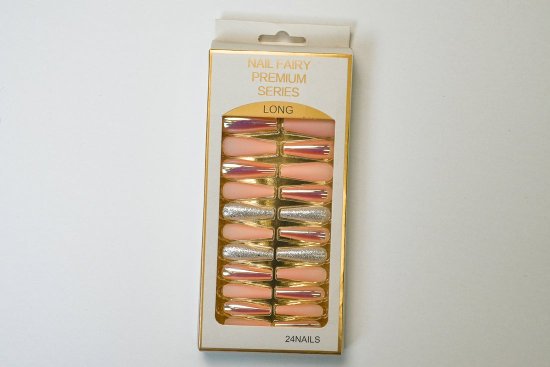 Peach Glow Dreams Nails